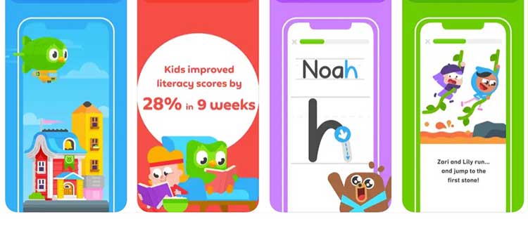 زبان سوم اپلیکیشن Duolingo Kids