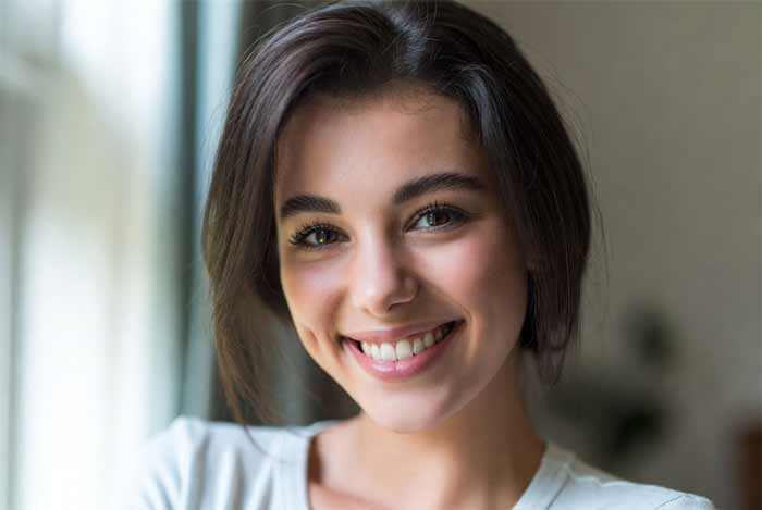 جذابیت لبخند گرم و واقعی