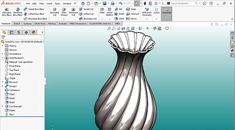 طراحی ویژگیهای کلیدی و کاربردی سالیدورک