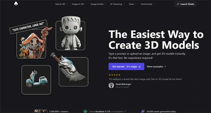 3D AI Studio تری‌دی ای‌آی استودیو