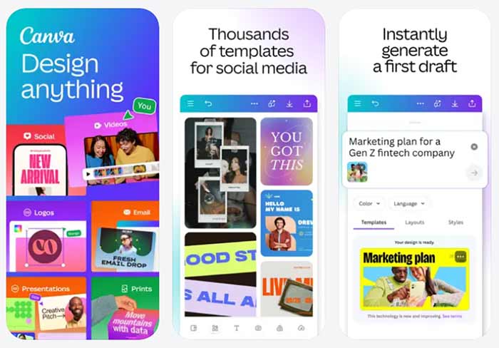 اپلیکیشن (کنوا) Canva